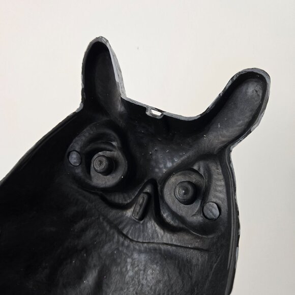Large Owl Statue,  16” Garden or Patio Decor, Scarecrow Deterrent x3 - Picture 4 of 5